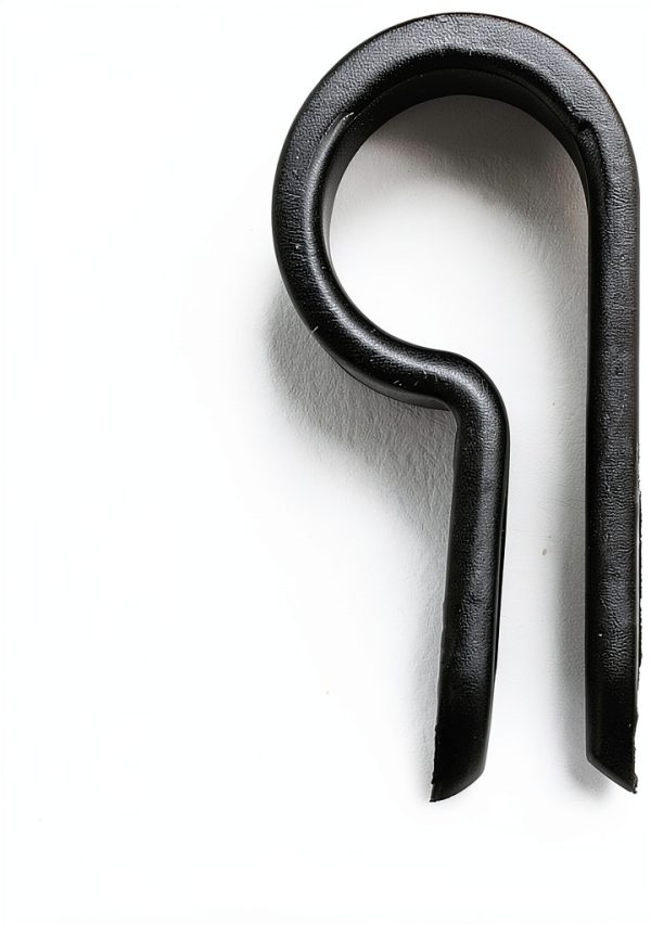 Baomain 1/4 Inch R Type Cable Clamp UC-1 Black Nylon Pack of 100-2