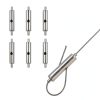 Wire Rope Cable Clamp 6pcs Stainless Steel Clips Anshengfu 1-2mm-0
