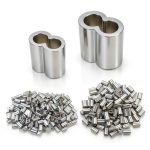Aluminum Crimping Loop Sleeve Ferrule 280pcs Double Barrel - QCSZAO-0