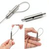 Wire Rope Cable Clamp 6pcs Stainless Steel Clips Anshengfu 1-2mm-2