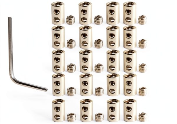 Rope clamps 20pcs Lock Rope Connectors w/ Wrench Micro Traders-0