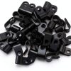 Baomain 1/4 Inch R Type Cable Clamp UC-1 Black Nylon Pack of 100-5