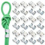 Stainless Steel Double Rope Clamps 24pcs JOUTYFOR Zinc‑Plated-0