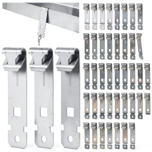 C Purlin Clips Blulu 50pcs Heavy‑Duty Steel Clamp for 1/8‑1/4" Purlins-0