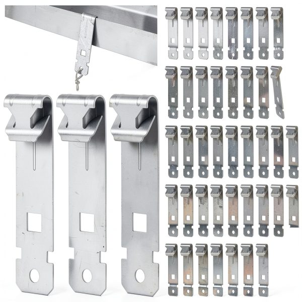 C Purlin Clips Blulu 50pcs Heavy‑Duty Steel Clamp for 1/8‑1/4" Purlins-0