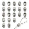 Wire Rope Cable Clamp anshengfu 20pcs Iron Cable Clips G-20PCS-0