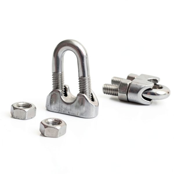 16 Pack 1/4 Inch M6 Wire Rope Clip Clamp, 304 Stainless Steel, Cozihom-4