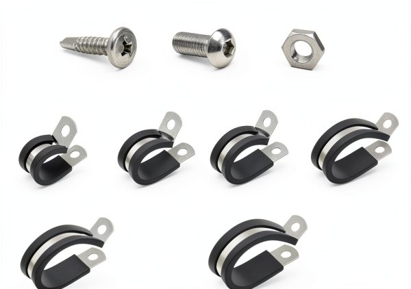 Cable Clamps Comkrivy 111 piece 10-Size Stainless Steel Pipe Clamp Kit-1