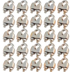 3 16 Inch M4 Rope Clip Cozihom 304 Stainless U Bolt 25pcs-0