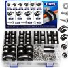 Cable Clamps Comkrivy 111 piece 10-Size Stainless Steel Pipe Clamp Kit-0