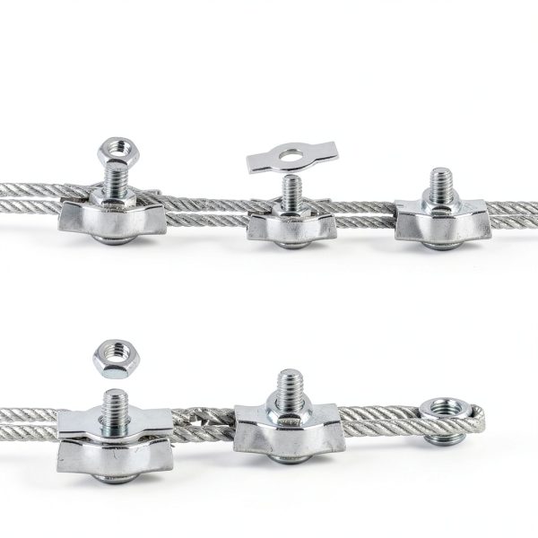 Loghohu 20-piece 1/8 inch M3 Wire Rope Clamp 304 Stainless Steel-3