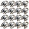 16 Pack 1/4 Inch M6 Wire Rope Clip Clamp, 304 Stainless Steel, Cozihom-0