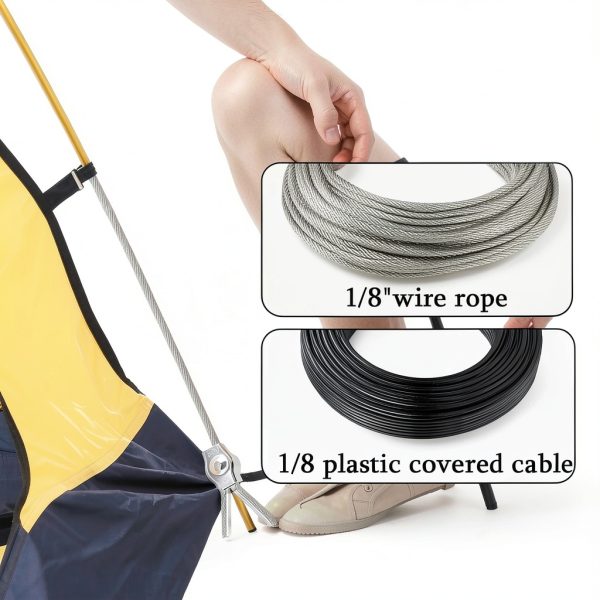 Loghohu 20-piece 1/8 inch M3 Wire Rope Clamp 304 Stainless Steel-5