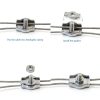 M3 Wire Rope Cable Clip Clamp,304 Stainless Steel Simplex Single Bolt Cable Clamps (18Pcs),1/8 Inch Wire Clamps for 1.5mm-3mm Wires/Stainless Steel Cables/Wire Ropes/Plastic Cables-3