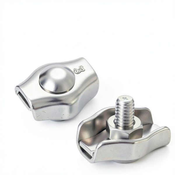 1/8 Inch M3 Wire Rope Clips 20pcs Stainless Steel Bolt Clamp GEEHUA-1