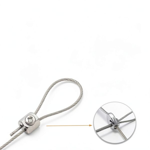 Wire Rope Cable Clamp anshengfu 20pcs Iron Cable Clips G-20PCS-2