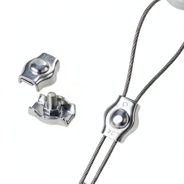 M3 Wire Rope Cable Clip Clamp,304 Stainless Steel Simplex Single Bolt Cable Clamps (18Pcs),1/8 Inch Wire Clamps for 1.5mm-3mm Wires/Stainless Steel Cables/Wire Ropes/Plastic Cables-4