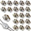 1/8 Inch M3 Wire Rope Clips 20pcs Stainless Steel Bolt Clamp GEEHUA-0