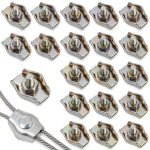 1/8 Inch M3 Wire Rope Clips 20pcs Stainless Steel Bolt Clamp GEEHUA-0