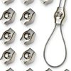 M3 Wire Rope Cable Clip Clamp,304 Stainless Steel Simplex Single Bolt Cable Clamps (18Pcs),1/8 Inch Wire Clamps for 1.5mm-3mm Wires/Stainless Steel Cables/Wire Ropes/Plastic Cables-0